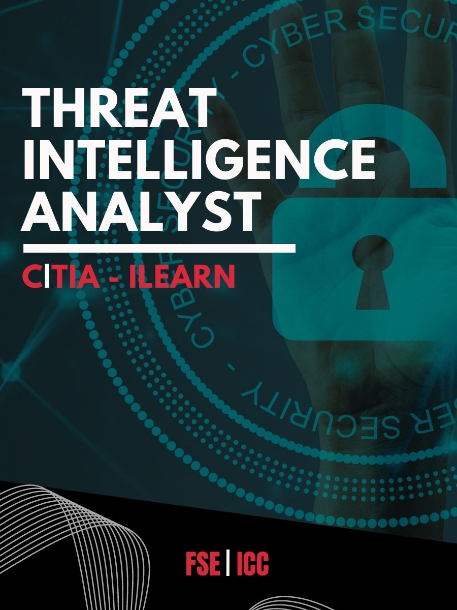 An image of a padlock icon with cyber security background - Threat Intelligence Analyst iLearn